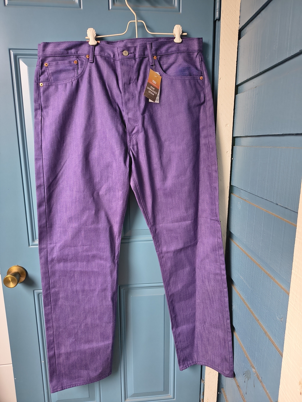 Levi's Men's Purple Straight Jeans